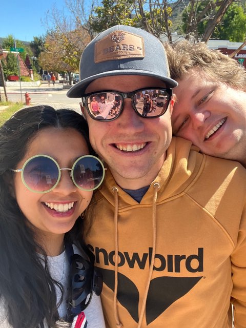 Selfie of three residents