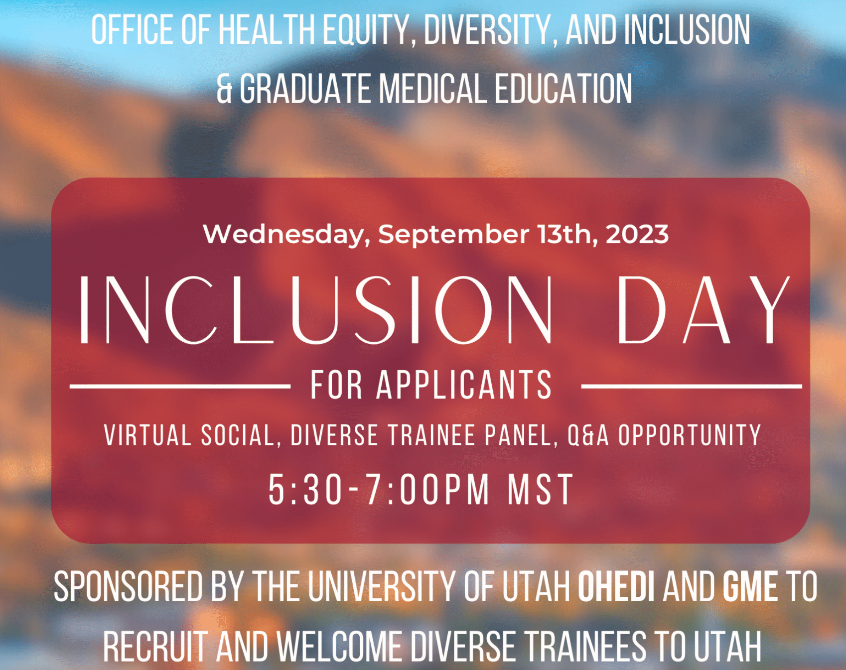 Inclusion Day September 2023 Flyer