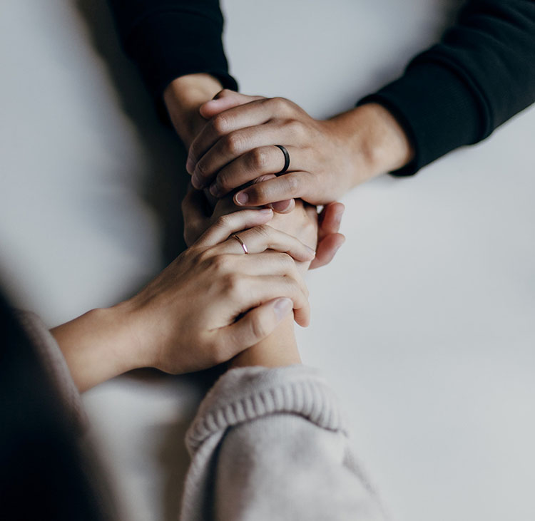 Holding hands